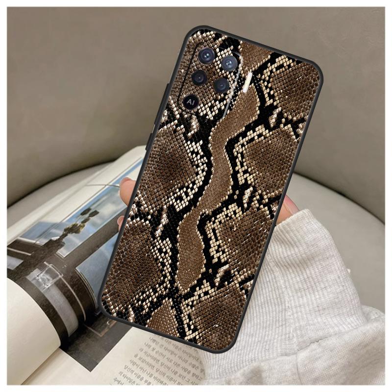 Ormskinnsfodral För Oppo A74 A94 A54 A18 A38 A58 A78 A98 A80 A60 A40 A96 A76 A16 A15 A17 A57 A77 A5 Pro