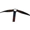 WW2 German Para Y straps Black Leather - Reproduction 4T-NAHJ-PBAZ