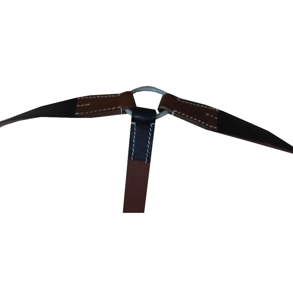 WW2 German Para Y straps Black Leather - Reproduction 4T-NAHJ-PBAZ