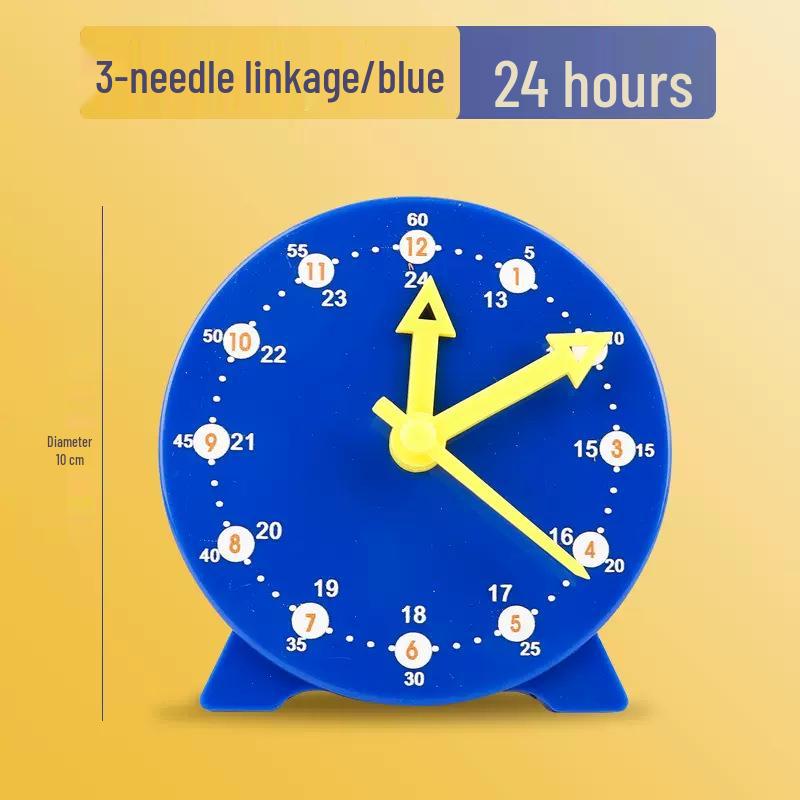 Montessori Math Clock for Kids: Time Recognition Teaching Aids for First Grade Learning
