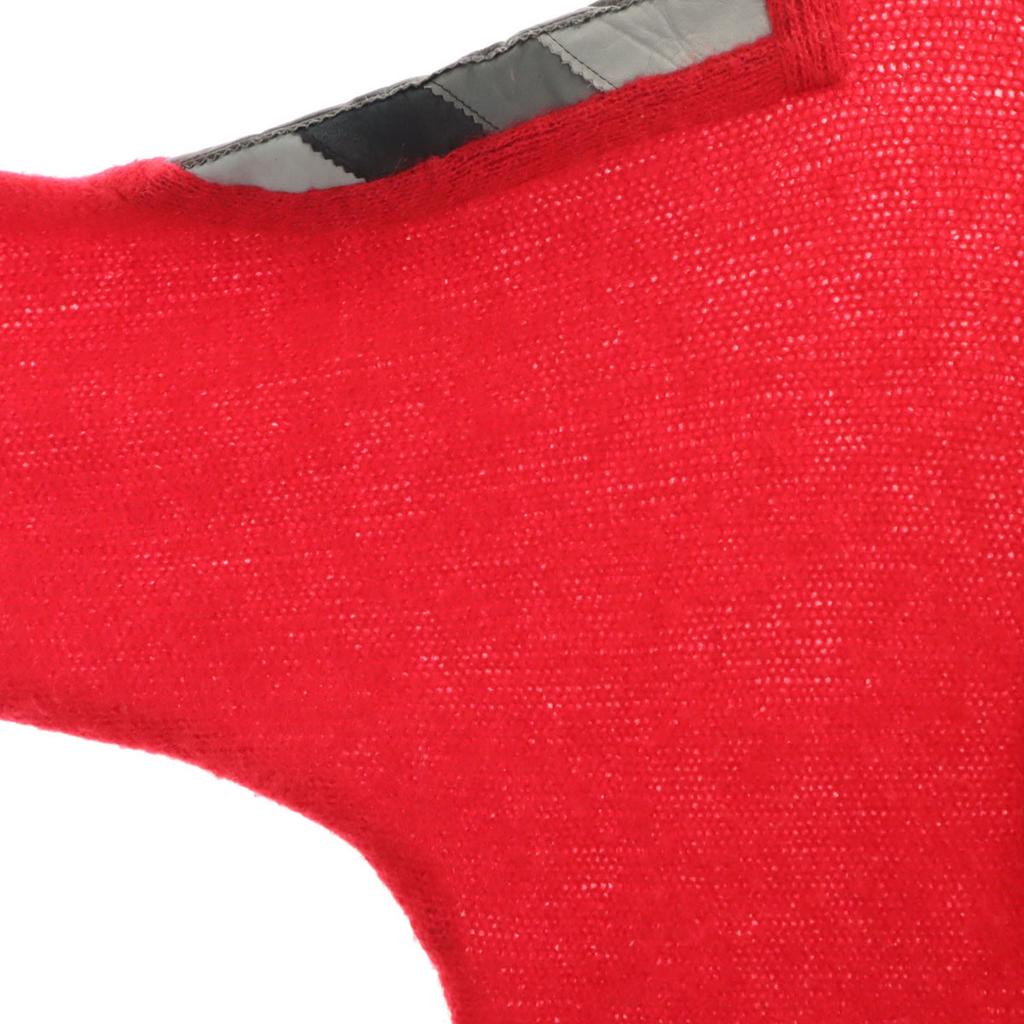 Eugeue 70s 80s Mohair Blend Vintage Long Sleeve Sweater M Gray Knit Men's Used