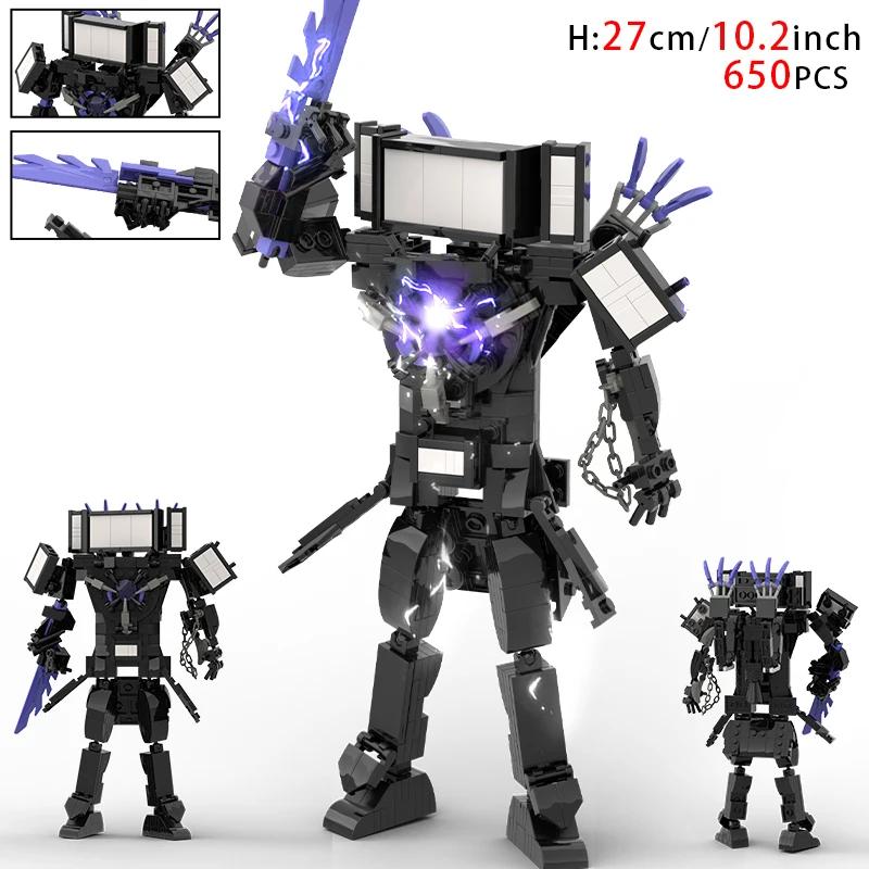 Puissance Skibidi Toilet Blocs de Construction Jouet Titan Clock Man 2.0 Drill Man Titan TVMan Caméraman Speakerman pour Enfants Garçons Cadeaux d'Anniversaire