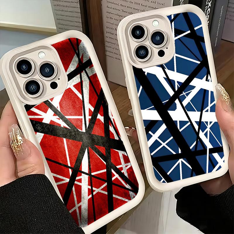 Phone Case for iPhone 17 Air 16E 15 16 Pro Max Eddie Van Halen Graphic Guitar Cover 14 Plus 13 12 Mini Soft Shell Silicone Funda