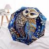 1pc Winter Fantasy Automatic Open/Close Umbrella, Windproof, Folding Compact Umbrella with Lightweight Design for Women/Men052