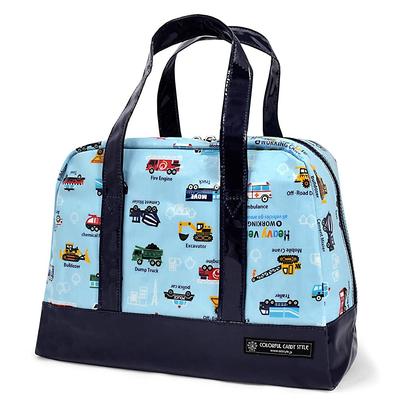 COLORFUL CANDY STYLE Pool Bag Boys Children Vinyl Waterproof Water Repellent Swimming Bag Semi Boston Accelerator Fully Open Working Car (Light Blue)