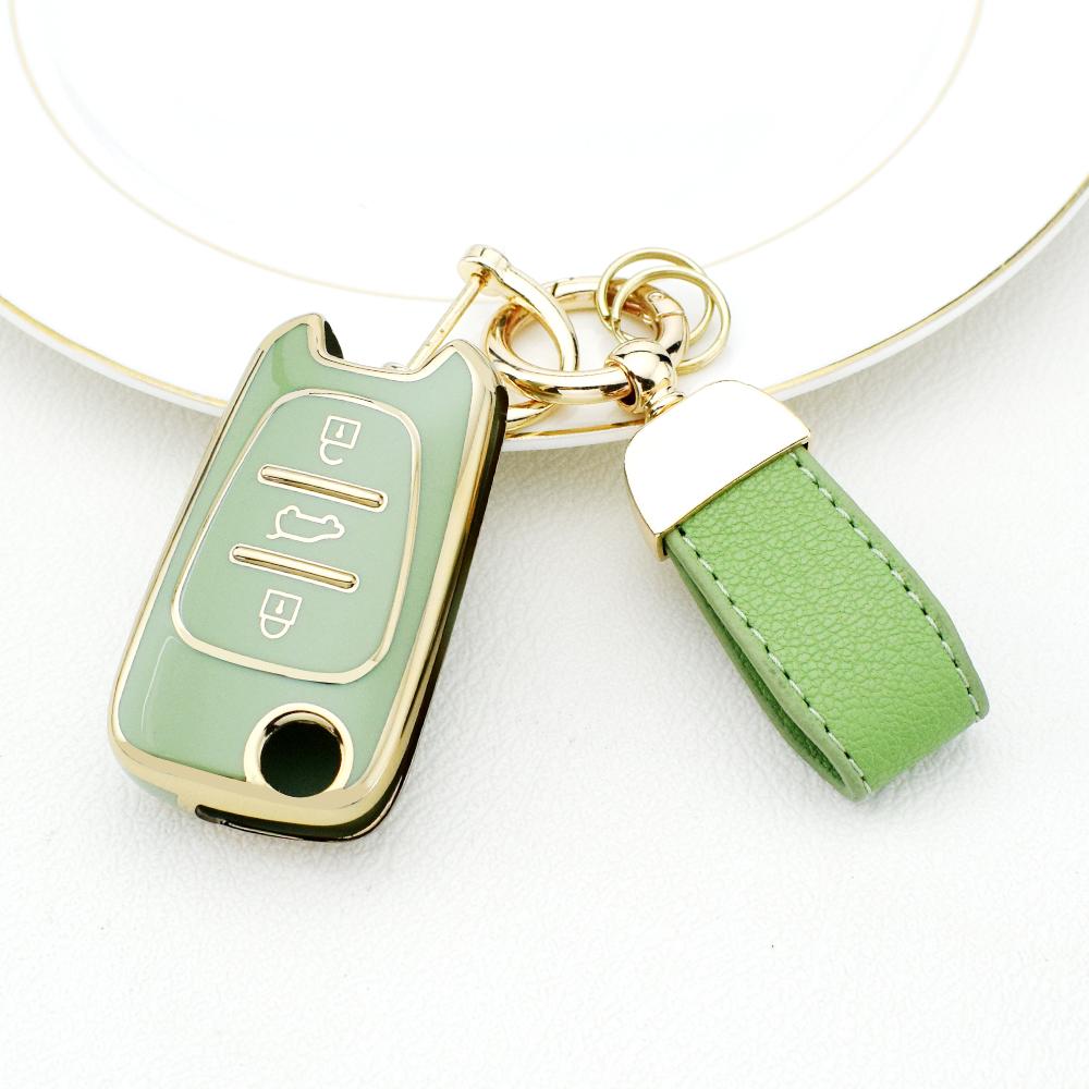 3 Buttons TPU Car Key Cover Flip Case For Kia RIO K2 K5 Sportage Sorento For Hyundai i20 i30 i35 iX20 iX35 Solaris Verna Keychain