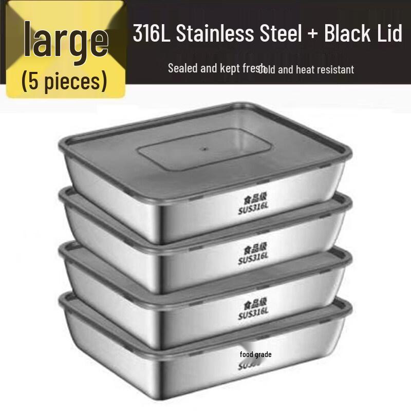 

ZISIZ 316L Stainless Steel Food Storage Container