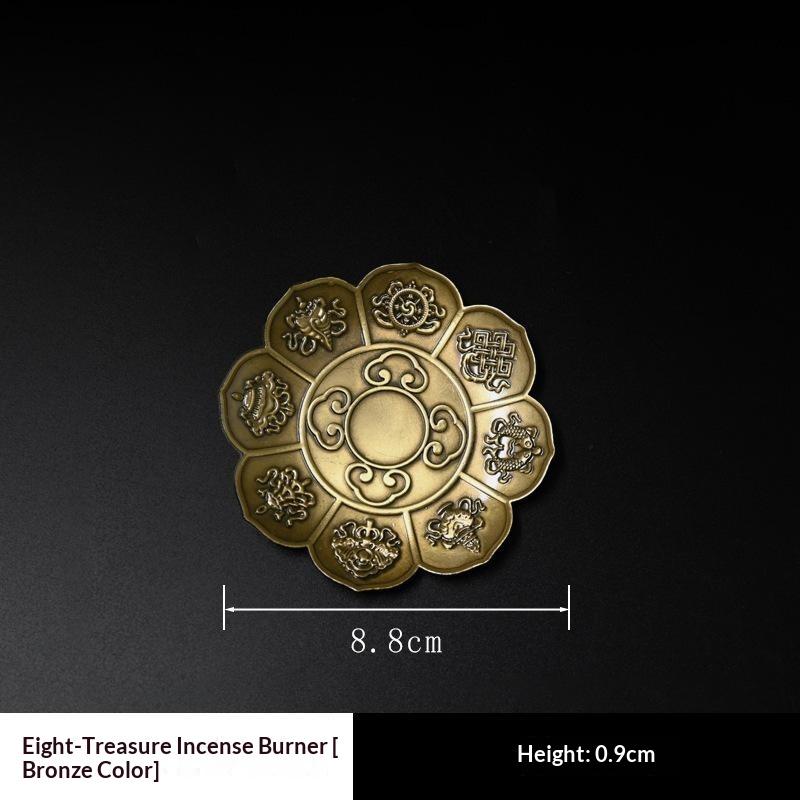 1Pcs Portable Incense Burner Multi Purpose Water Drop Shape Brass Incense Holder Home Office Teahouse Zen Ornament Supplies