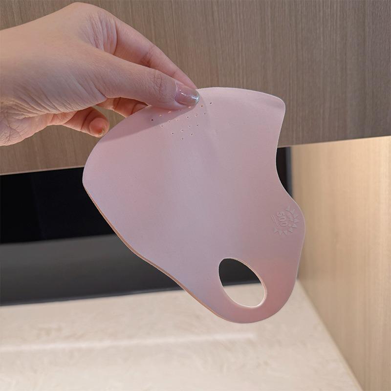 Stylish 7A Antibacterial UV-Blocking Breathable Ice Silk Mask for Women with Seamless Eye Corner Protection.