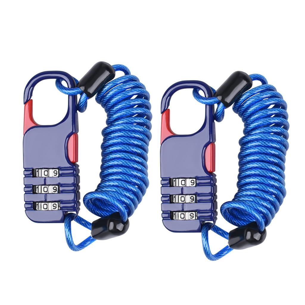 Motorcycle Helmet Anti-theft Password Lock Zinc Aluminum Alloy Digit Password Combination Lock Muiltcolor Bicycle Accessories