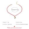 Clavicle Chain Christmas Necklace Christmas Tree Cartoon Pendant Choker Rice Beaded Chain  Girl