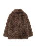 SHEIN Damen Kunstpelz Herbst Midilanger Mantel Jacke