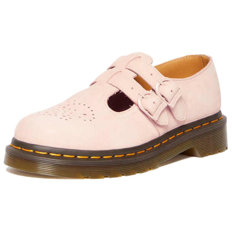 Dr. Martens 8065 Originals Leather Round Toe Fashion Buckle Casual Shoes Women Shoes Pink 41135650