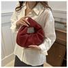 Casual PU Leather Shoulder Bags Large Capacity Solid Color Totes Lightweight Underarm Bags for Women Girls