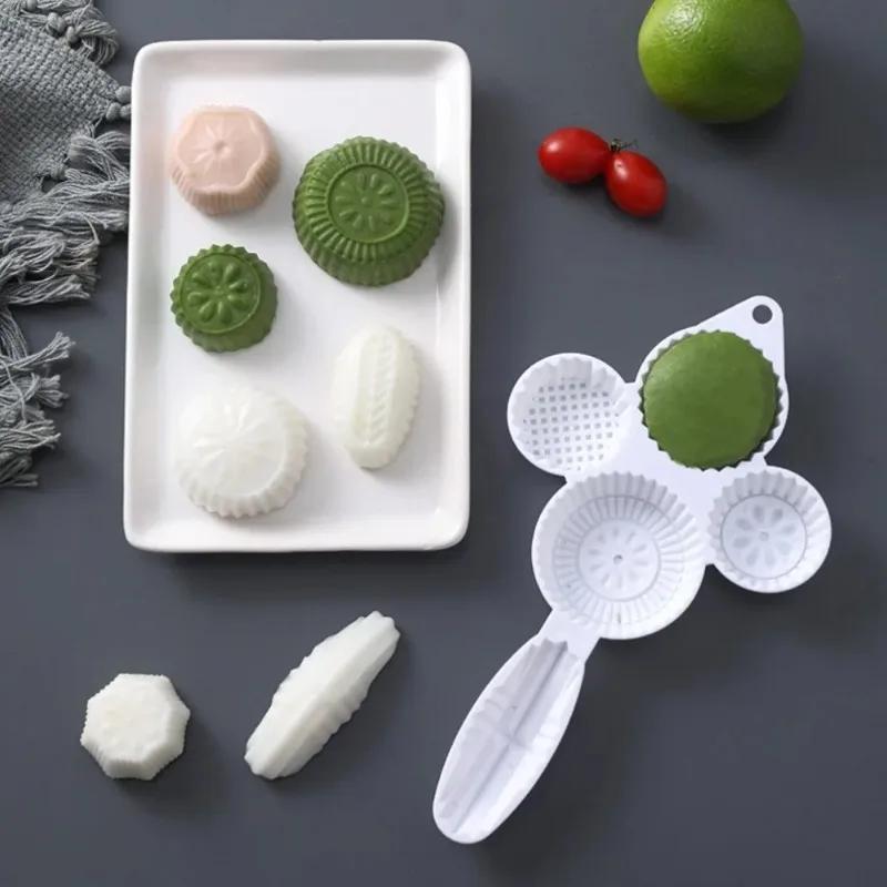 1 Green Bean Cake Bowl Cake Mold Pressed Cake Embossing Hand Pressed Mooncake Dessert Baking Mold