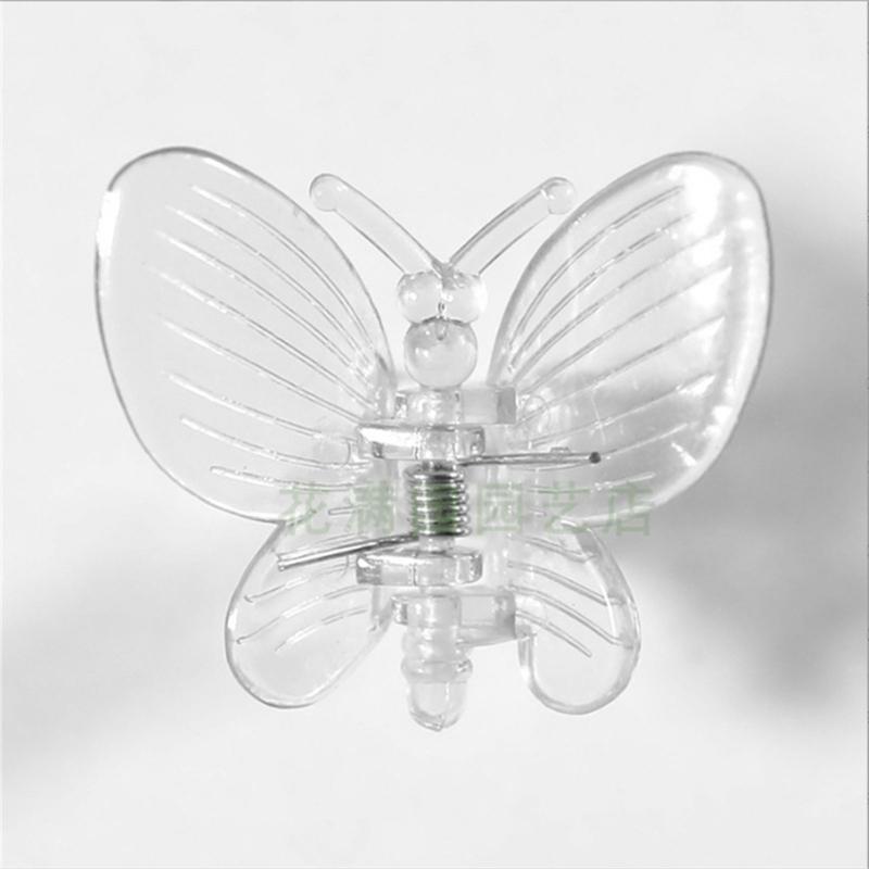 70 Peças Clipes de Planta em Forma de Borboleta Braçadeiras de Plástico Pesadas Adequadas para Flores Trepadeiras Orquídeas Suporte Design Anti-Acamamento