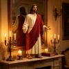 Scultura in Resina di Cristo con Texture Realistica per Collezionisti Fedeli Statua di Cristo per Sala di Preghiera