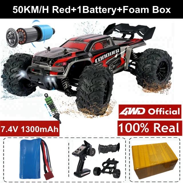 Nowe szybkie wyścigi terenowe 4WD RC samochód 50 KM/H lub 80 KM/H super bezszczotkowe szybkie radio 4x4 Off Road superszybkie wyścigi Drift zdalnie sterowana ciężarówka pojazd