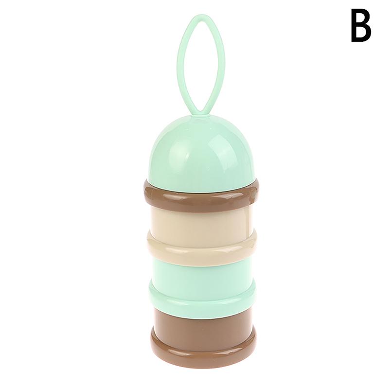 

3-слойный мультяшный контейнер для хранения детского молока для портативного дорожного дозатора хлопьев для сухого молока для ребенка