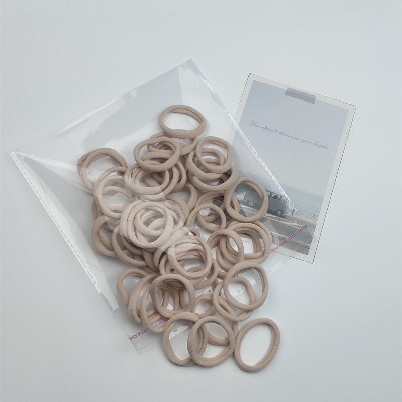 

Обычная эластичная бесшовная резинка для волос Morandi Color 50 шт. (Случайный цвет)
