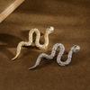 2024 High-End Rhinestone Snake Brooch for Women: Light Luxury Suit Accessory, Anti-Exposure Design