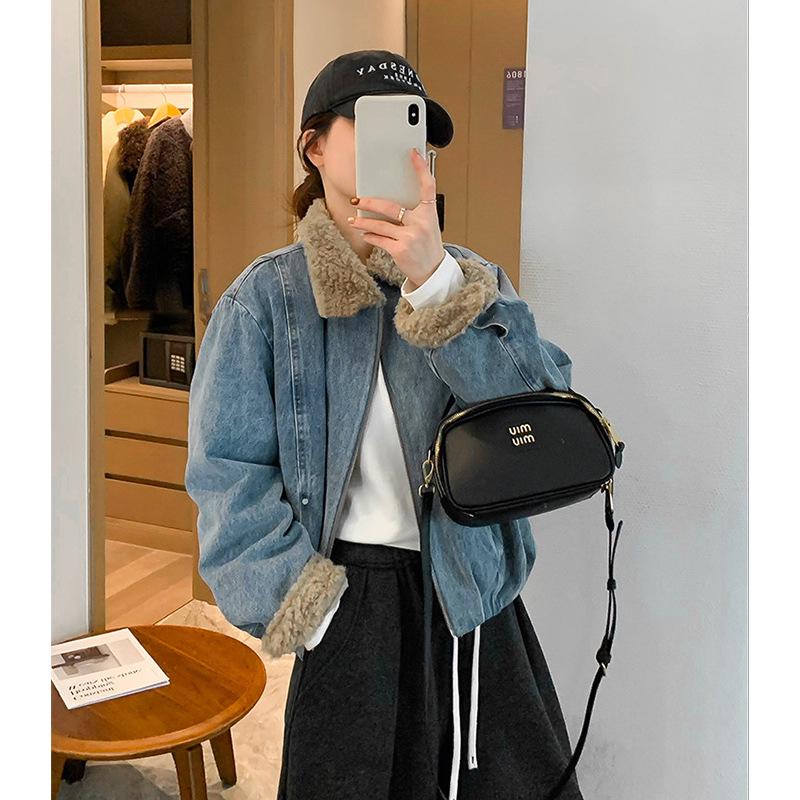 Sijiqing Yangyang Women's American Retro Denim Jacket - 2026 Autumn/Winter Collection