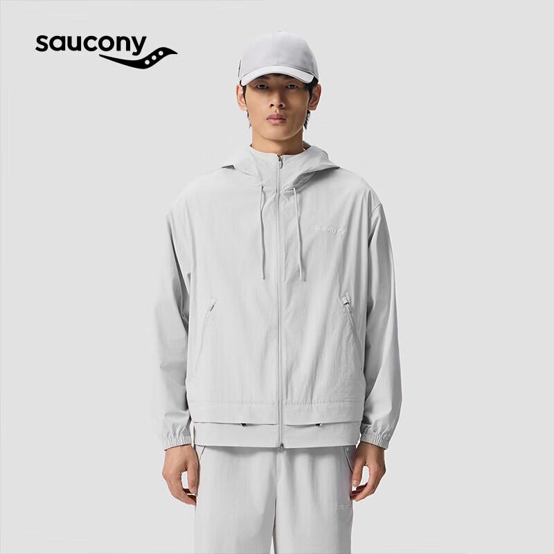 Saucony Unisex Retro Hooded Nylon Woven Jacket M