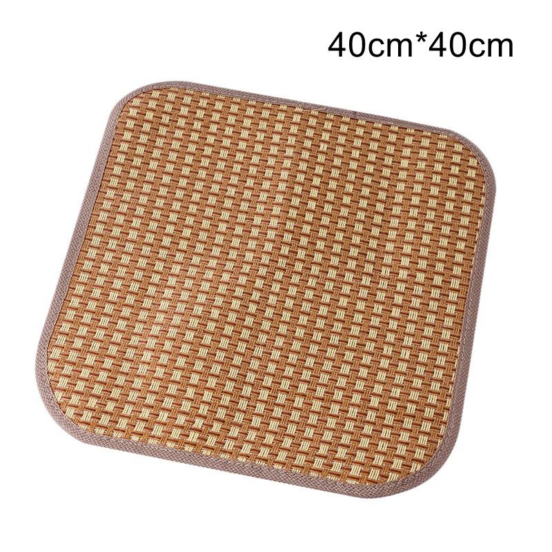 New Breathable Summer Cooling Seat Cushion Thickening Car Seat Cushion Cool Mat Non-Slip Cooling Bamboo Chair Seat Mat 40CM