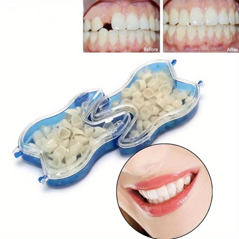 50Pcs/Box Dental Crowns Resin Realistic Dental Crowns Porcelain Temporary Teeth Crown Oral Teeth Whitening Anterior Molar Crown.