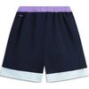 Li Ning Color Block Letter Mid Waist Drawstring Straight Leg Sports Shorts Men shorts Deep-Navy-Blue Sky-Blue AKSU117-5