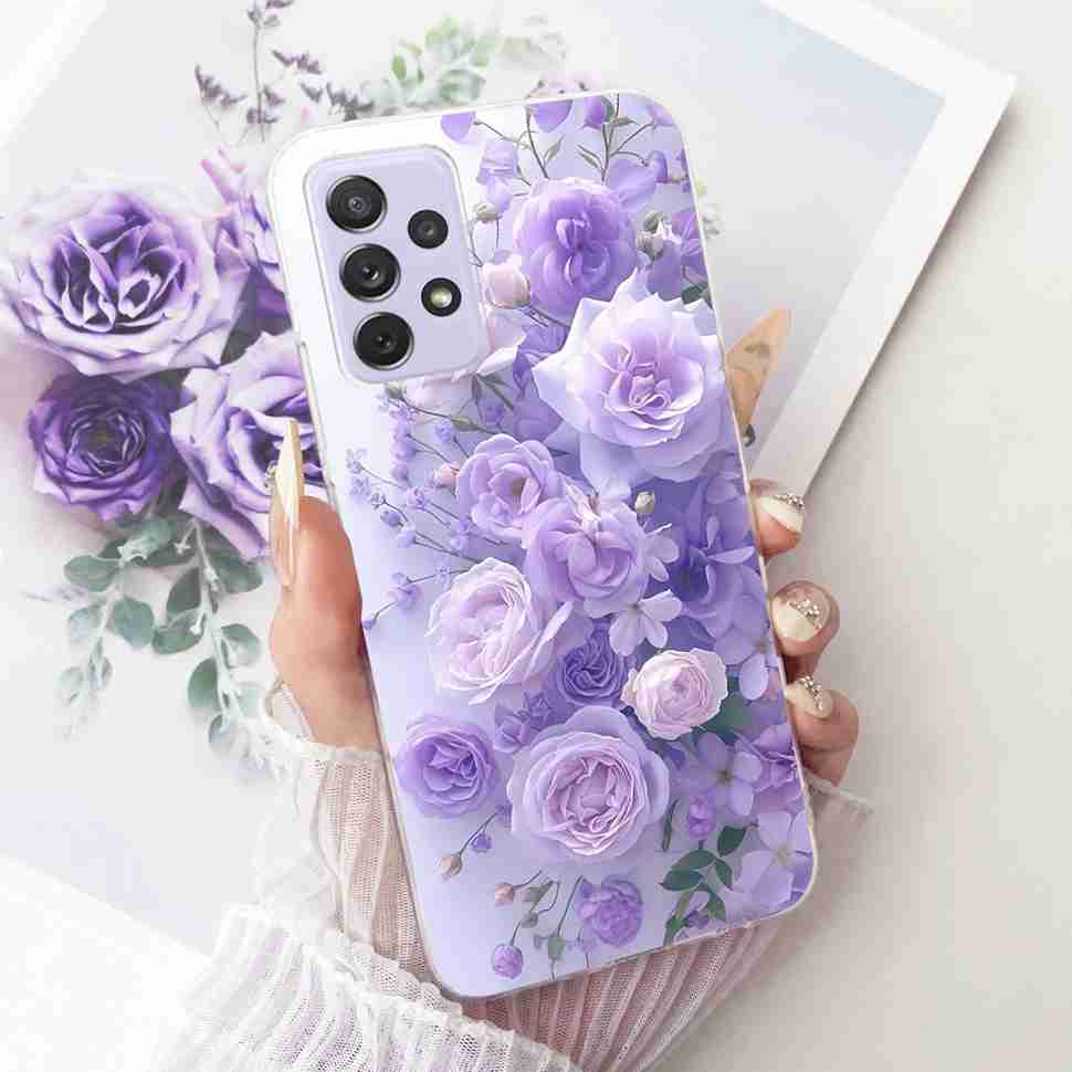 Für Samsung A72 Hülle SM-A725F Fundas Weiches Silikon Luxuriöse Bemalte Abdeckung Hüllen Für Samsung Galaxy A72 Gehäuse Bumper