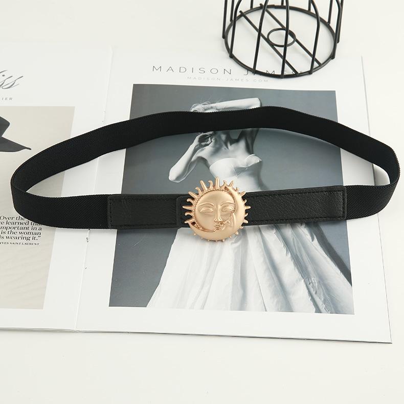 Elastic Elastic Coat Belt Accessories Decorative Dress Suit Waist Seal Women Autumn Winter Tide Summer Black