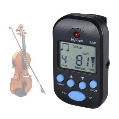 Schermo LCD leggero e mini professionale con clip su metronomo digitale per strumenti musicali