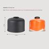 Retro Gas Canister Protective Cover  Gas Cylinder Tank Cover Bag One-Piece for Outdoor Hiking Backpacking Equipment
