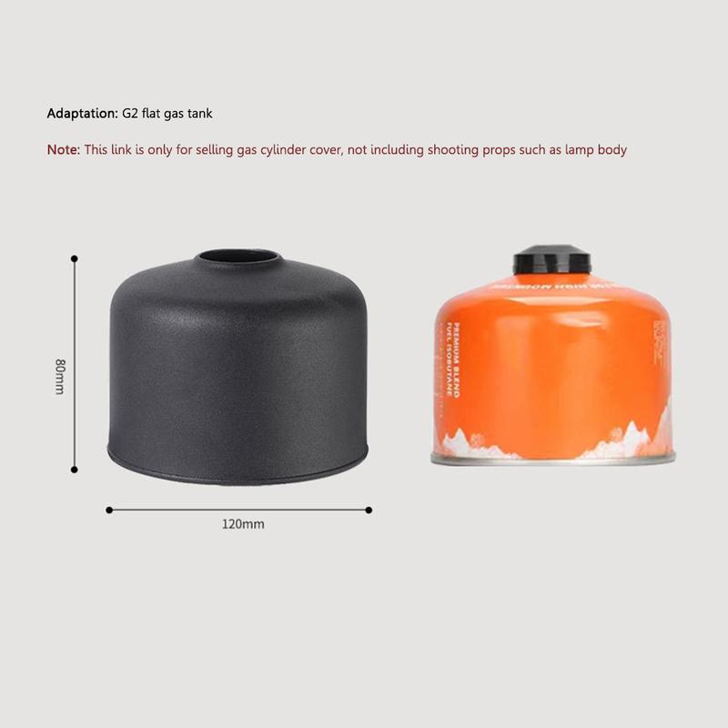 Retro Gas Canister Protective Cover Gas Cylinder Tank Cover Bag One-Piece for Outdoor Hiking Backpacking Equipment