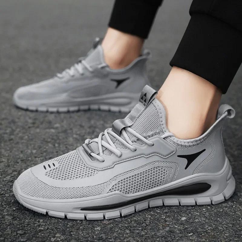 Pantofi Vulcanizați de Modă pentru Bărbați Pantofi Sport Casual Noi Confortabili cu Plasă Respirabilă de Vară Pantofi Ușori pentru Bărbați Zapatos Para Hombres