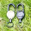 Retractables Keyring Wire Rope Retractables  Badges Holder Antitheft Buckle Rope AntiLost Retractables Keychains