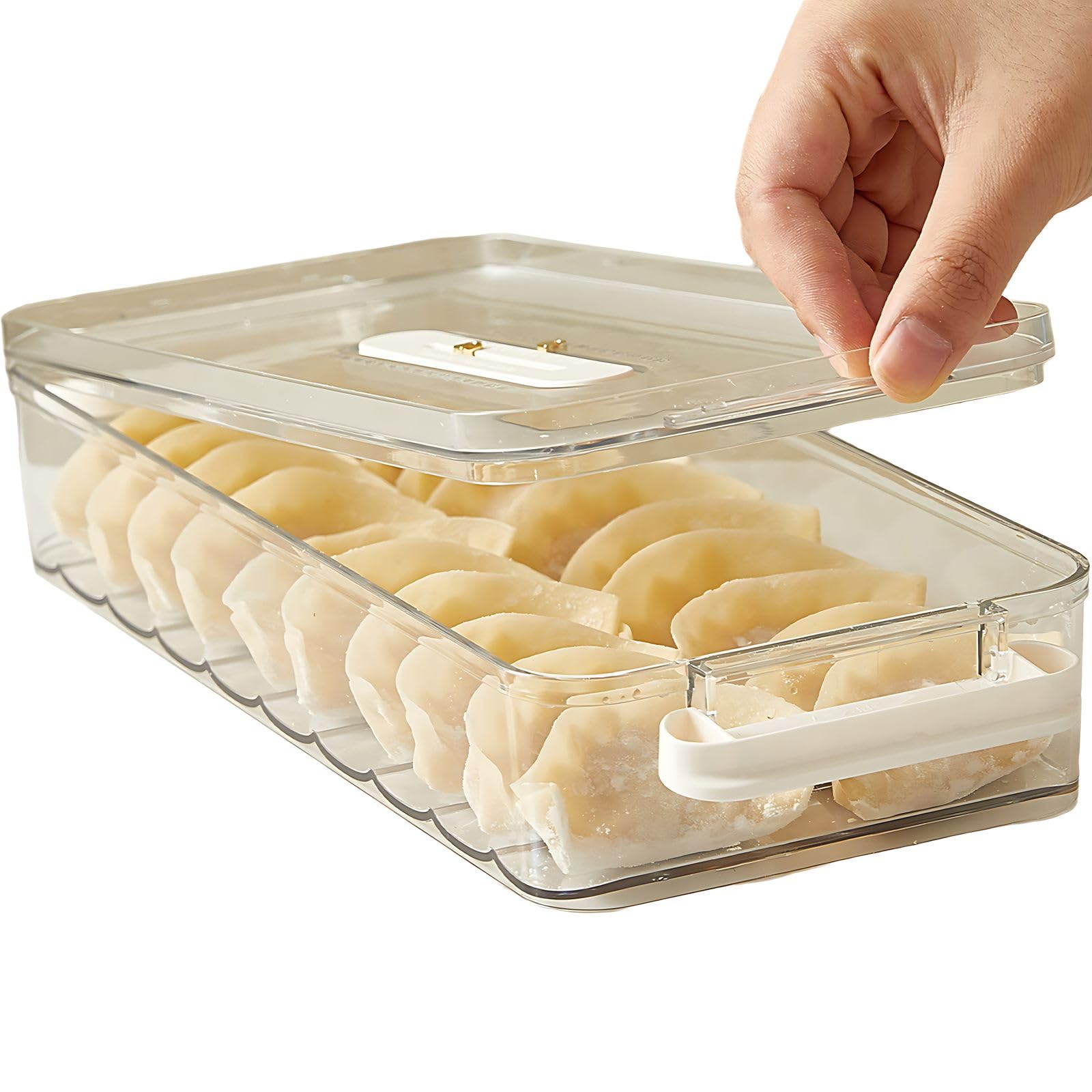 

Контейнер для хранения ZASA для микроволновой печи с хранением пельменей, хранением в морозильной камере, хранением пельменей в морозильной камере и хранит различные и эффективное хранение в