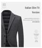 2025 Men's Wool Suit-Style Thick Down Jacket
