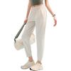 Anta Solid Color High Waist Breathable Versatile Tapered Sports Pants Women Bottoms Light-Sand-Khaki 162527313-1