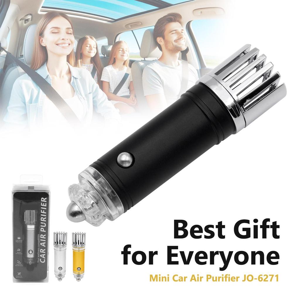 Mini 12V Auto Luchtionisator Luchtreiniger Plug-In Verfrisser, Verwijdert Rook, PM2.5, Pollen, Geuren, Stille Automatische Luchtreiniger voor Reizen