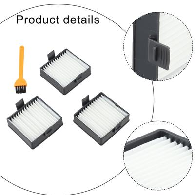 Filters 3pcs Bagless Cleaning Brush Cordless Filter