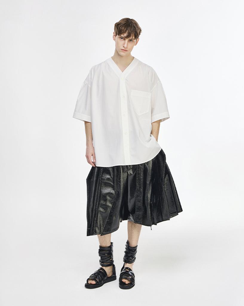 Songjio Collection Hanbok Half Shirt White Si3Sh705Wh