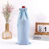 10pcs Christmas New Year Party Champagne Red Wine Drawstring Linen Wine Bottle Packaging Bags Decor Gift Supplies