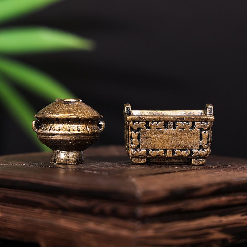 Micro-landscape Simulation Bronze Ware, Garden Landscaping, Home Desktop, Resin Craft Decorative Items, Small Ornaments and Accessories