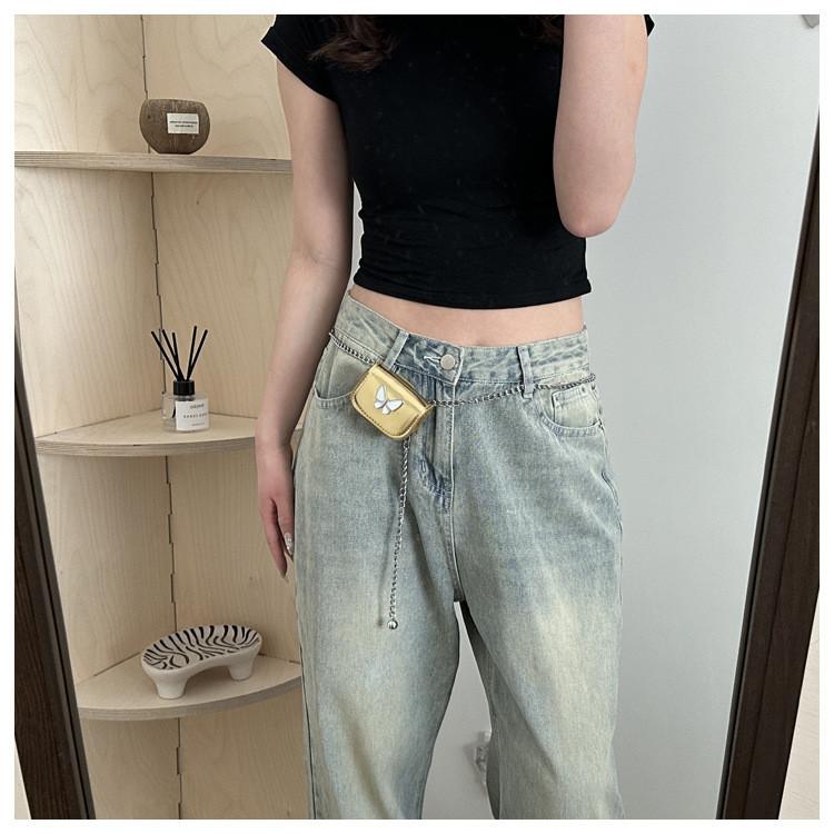 Fashionable Unique Butterfly Decorated Shoulder Bag For Women 2024 Spring New Cross Saddle Armpit Bag