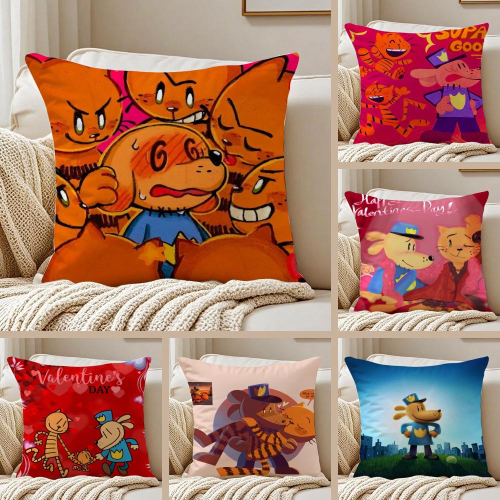 Funny Heroic American Comic DDogman Cushion Cover Pillowcase Antidustmite living Room Sofa Decor Cushion Room