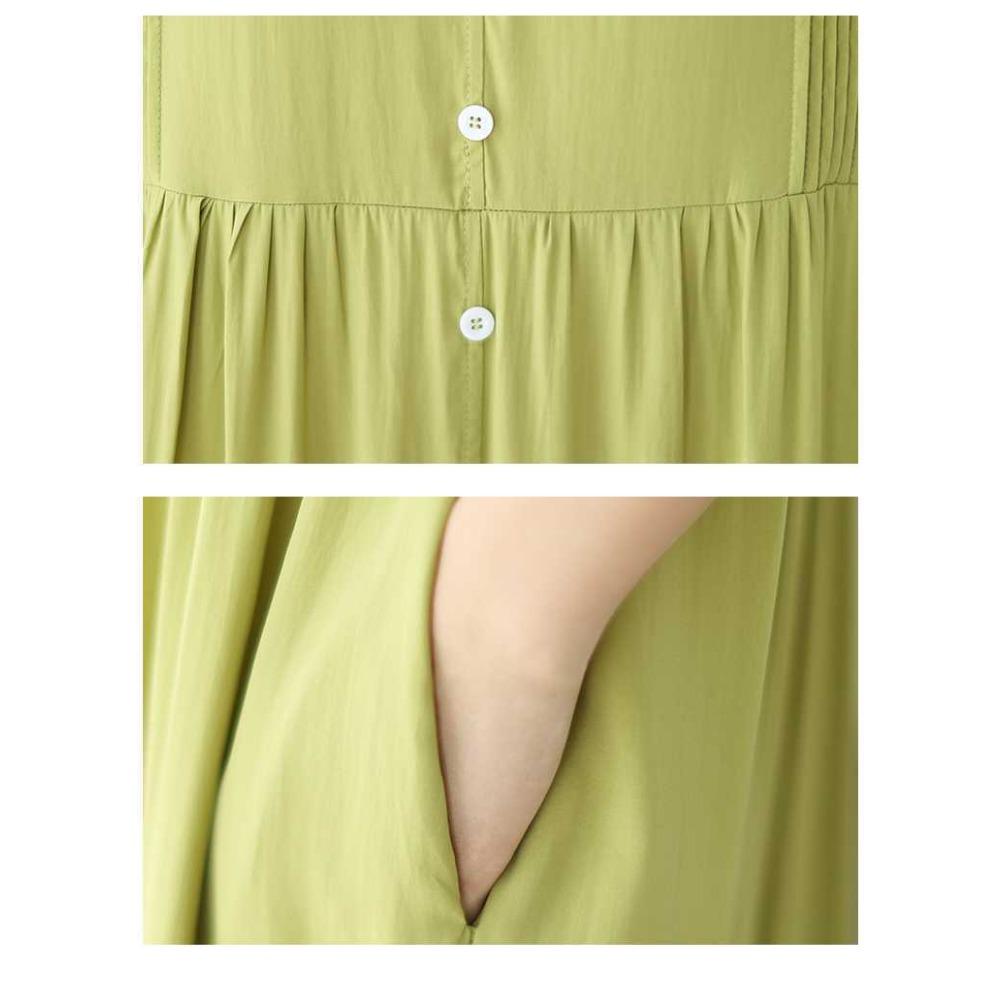 V-neck Loose Long Dress