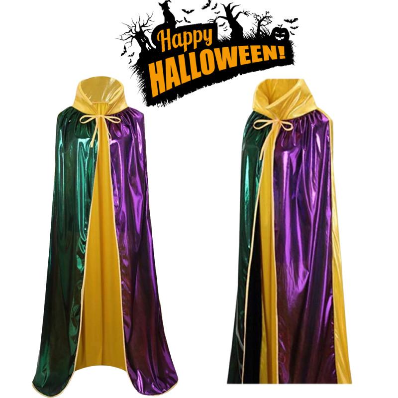 Chic Halloween Adult Hooded Cloak In Various Colors For Spooky Vampire Bride Looks