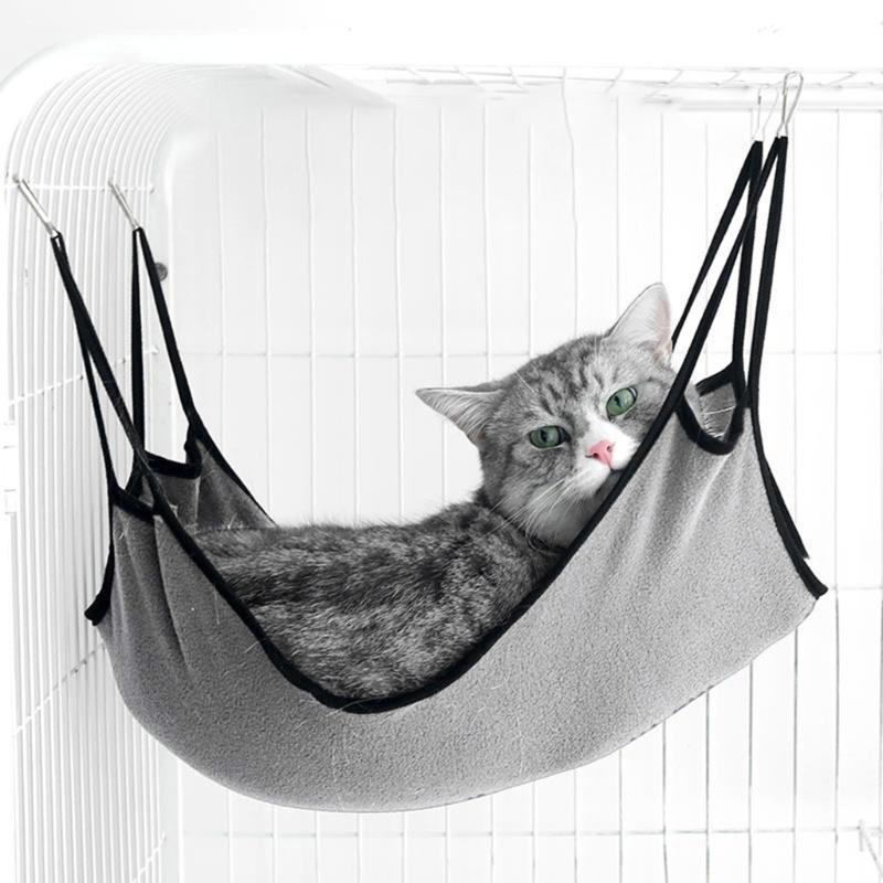 Pet Swing Nest Hanging Bed with Hook Solid Color Washable Sleeping Bed